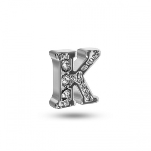 Шарм-буква "K" (серебр.)